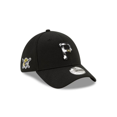 Pittsburgh Pirates Gorra | New Era MLB 2021 Spring Training 39thirty Stretch Fit Cap Mexico - Negros